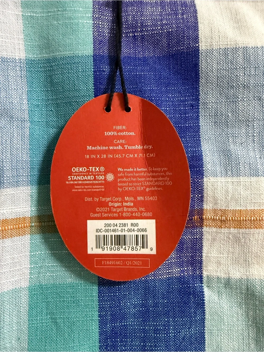 NWT Opalhouse Plaid Kitchen Towel